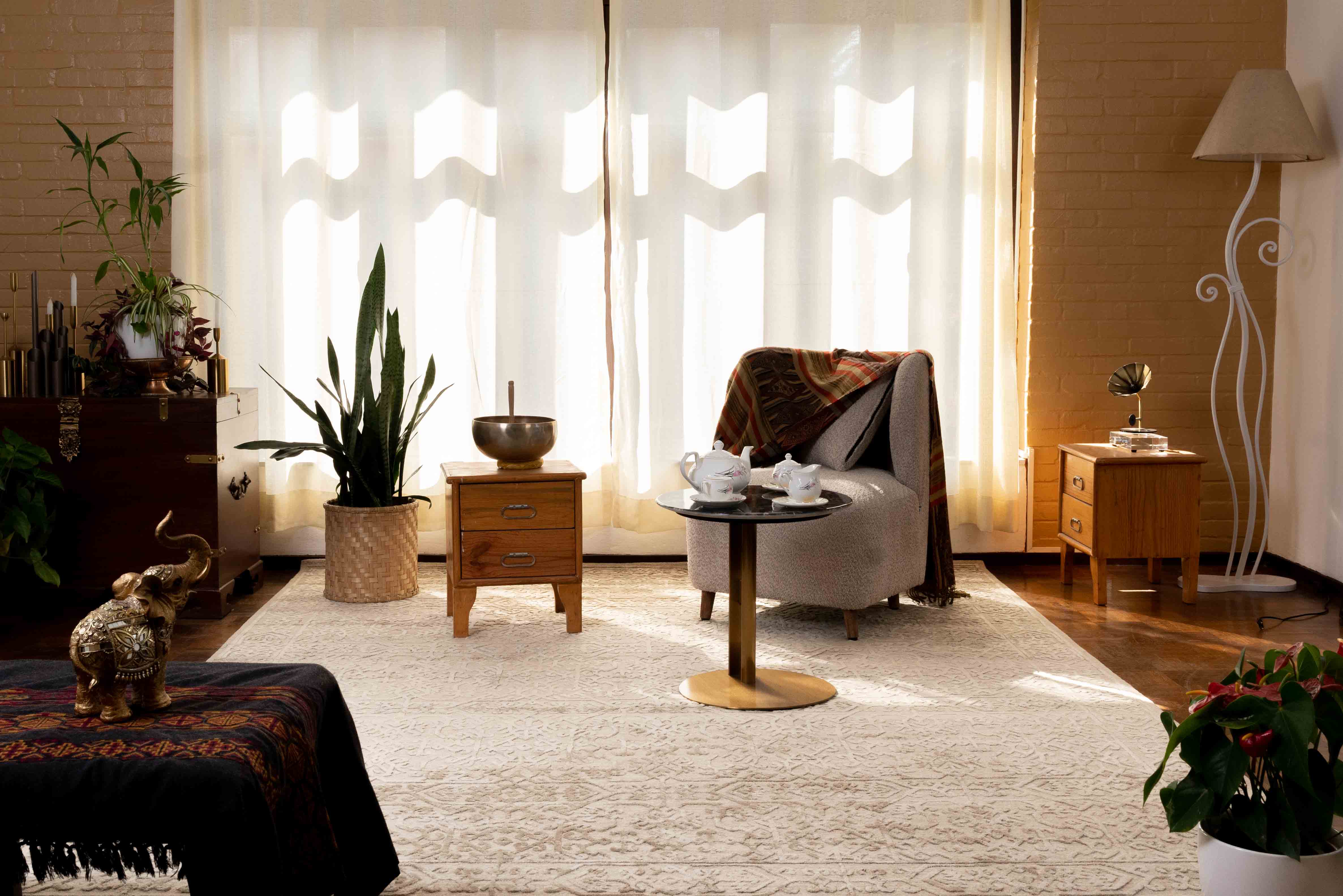 An NP Rugs rug in a styled room